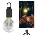  3 Farklı Mod LEDli Şarjlı Asma Kancalı Kamp Lambası Taşınabilir Ampul