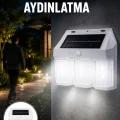 BUĞZ 3 in 1 Solar Duvar Lambası – IP65 Su Geçirmez, Hareket Sensörlü Yeni Nesil