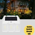 BUĞZ 3 in 1 Solar Duvar Lambası – IP65 Su Geçirmez, Hareket Sensörlü Yeni Nesil