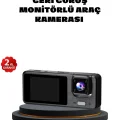 BUĞZ 3 Kameralı Araç DVR 1080P Ön + HD Arka + İç Kamera Döngü Kayıt 2’’ Ekran