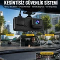 BUĞZ 3 Kameralı Araç İçi DVR Kayıt Cihazı  Ön İç Arka Kamera Full HD