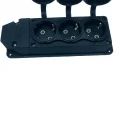  3 Lü Kauçuk Grup Priz Monofaze 1X16A 220 V