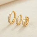 BUĞZ 3 lü Set Gold Renk Halka Model Küpe