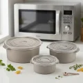 BUĞZ 3lü Yuvarlak Mikrodalga Saklama Kabı Seti