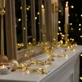 BUĞZ 3 Metre Yaldızlı Gold LED Işık – Dekoratif Ortam Aydınlatması