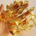 BUĞZ 3 Metre Yaldızlı Gold LED Işık – Dekoratif Ortam Aydınlatması
