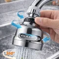 BUĞZ 3 Modlu 360 Derece Döner Krom Musluk Başlığı Su Tasarruflu Mutfak Çeşme Evye ve Lavabo Batarya Ucu