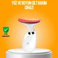 BUĞZ 3 Modlu Boyun ve Yüz Bakım Cihazı – EMS, Temizleme, Sıcak Masaj ve Renkli Işık Terapi Özellikli