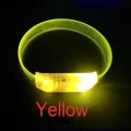 BUĞZ 3 Modlu Pilli LED Işıklı Esnek Parti Bilekliği Sarı