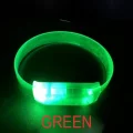 BUĞZ 3 Modlu Pilli LED Işıklı Esnek Parti Bilekliği Yeşil