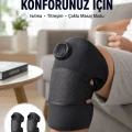 BUĞZ 3 Seviyeli Titreşimli Isıtmalı Diz Bakım Masaj Cihazı Yeni Nesil