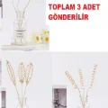 BUĞZ 3 Tek Adet 3 Model Aromaterapi Koku Dağıtıcı Rattan Şişe Ahşap Difüzör Çubuk (Spiral-Yaprak-Dalgalı)