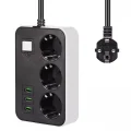 BUĞZ 3 Usb’li 3’lü 1.8 M Akım Korumalı Priz Bx40