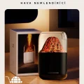 BUĞZ 300 ml Kapasiteli Siyah Renkli RGB Işıklı Dekoratif Hava Nemlendirici ve Buhar Makinesi