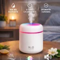 BUĞZ 300 ML Ultrasonik LED Işıklı Hava Nemlendirici Aroma Difüzörü