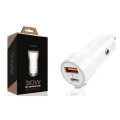 BUĞZ 30W USB ve USB-C PD Araba Şarj Cihazı Hızlı Şarj, iPhone ve Android Uyumlu, Çift Çıkışlı