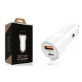  30w Usb Ve Usb-c Pd Araba Şarj Cihazı Hızlı Şarj, İphone Ve Android Uyumlu, Çift Çıkışlı