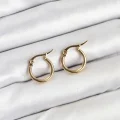 BUĞZ 316L Çelik Gold Renk 12 mm Halka Kadın Küpe