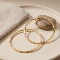 BUĞZ 316L Çelik Gold Renk 56 mm Halka Küpe