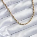 BUĞZ 316L Çelik Gold Renk 60 cm Burgu Model Kadın Kolye