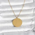 BUĞZ 316L Çelik Gold Renk Ayetel Kürsi ve Allah Yazılı Kolye