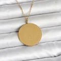 BUĞZ 316L Çelik Gold Renk Ayetel Kürsi ve Allah Yazılı Kolye - BUĞZ