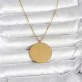 BUĞZ 316L Çelik Gold Renk Ayetel Kürsi ve Allah Yazılı Kolye - BUĞZ