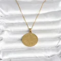 BUĞZ 316L Çelik Gold Renk Ayetel Kürsi Yazılı Kolye