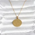 BUĞZ 316L Çelik Gold Renk Ayetel Kürsi Yazılı Kolye - BUĞZ