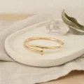 BUĞZ 316L Çelik Gold Renk Çivi Model Bileklik