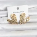 BUĞZ 316L Çelik Gold Renk Kalp Model Kadın Küpe