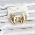 BUĞZ 316L Çelik Gold Renk Midye Model Kadın Küpe