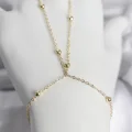 BUĞZ 316L Çelik Gold Renk Top Zincirli Kadın Şahmeran