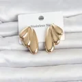 BUĞZ 316L Çelik Gold Renk Vintage Kadın Küpe