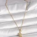 BUĞZ 316L Çelik Gold Renk Zincir Sarılma Model Kadın Kolye