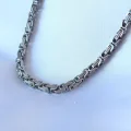 BUĞZ 316L Çelik Gümüş Renk Kral Zincir Model Erkek Kolye