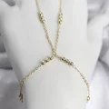 BUĞZ 316L Çelik Top Zincirli Gold Renk Kadın Şahmeran