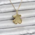 BUĞZ 316L Çelik Zincir Gold Renk Ayıcık Model Açılabilir Kadın Kolye