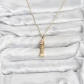 BUĞZ 316L Çelik Zincir Gold Renk Balık Model Zirkon Taşlı Kadın Kolye