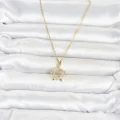 BUĞZ 316L Çelik Zincir Gold Renk Caretta Caretta Model Kadın Kolye