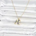 BUĞZ 316L Çelik Zincir Gold Renk Dolphin Model Kadın Kolye - BUĞZ