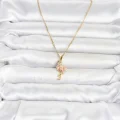 BUĞZ 316L Çelik Zincir Gold Renk Flamingo Model Kadın Kolye