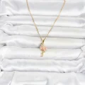 BUĞZ 316L Çelik Zincir Gold Renk Flamingo Model Kadın Kolye - BUĞZ
