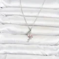 BUĞZ 316L Çelik Zincir Gümüş Renk Flamingo Model Kadın Kolye