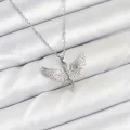 BUĞZ 316L Çelik Zincir Gümüş Renk Melek Model Kadın Kolye