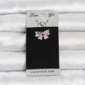 BUĞZ 316L Cerrahi Çelik Pembe Fiyonk Model Göbek Piercing