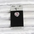 BUĞZ 316L Cerrahi Çelik Pembe Kalp Model Göbek Piercing