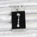 BUĞZ 316L Cerrahi Çelik Sallantılı Damla Model Göbek Piercing