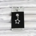 BUĞZ 316L Cerrahi Çelik Sallantılı Yıldız Model Göbek Piercing