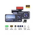 BUĞZ 32GB Uyumlu 3 Kameralı Araç İçi Güvenlik Kamerası 1080p Kayıtlı Gece Görüşlü G Sensörlü